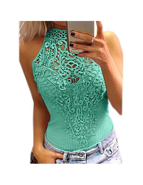 Bodysuits Body Lace Summer Playsuit Bodycon Sleeveless Patchwork Sexy Bodysuit Feminino 2019 New Women Rompers Hollow Out Ove...