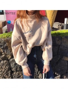 Hoodies & Sweatshirts Hoodies Women Harajuku Plus Velvet Thicken Ulzzang Cotton Womens Sweatshirts Students Loose Long Sleeve...