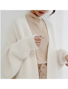 Cardigans New Spring Winter Fashion 2019 Long Sleeve V-collar Solid Knitting Imitate Mink Villus Clothes Cardigan Sweater AC3...