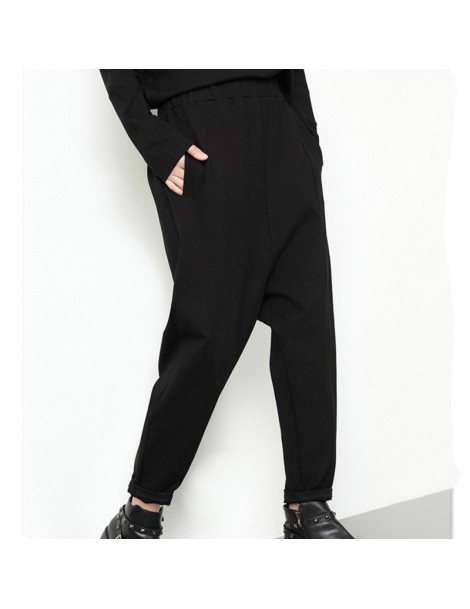Pants & Capris 2019 Woman spring Fashion Trousers Loose Elastic High Waist Haren Pants High Quality Female Bottoms Solid Colo...