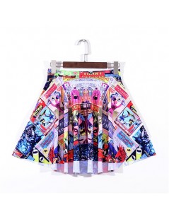 Skirts NEW 1101 Summer Sexy Girl Comics Detective batman Robin Printed Cheering Squad Tutu Skater Women Mini Pleated Skirt Pl...