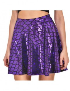 Skirts New Summer Style Skirts For Girl Lady Short Skater Skirts Fashion Female Mini Fish Scale Skirt Women Clothing Bottoms ...