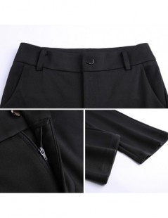 Pants & Capris New 2019 Autumn European Style Plus Size 4XL Women Trousers Flare Suit Pants High Waist Button Fly Ladies Stra...