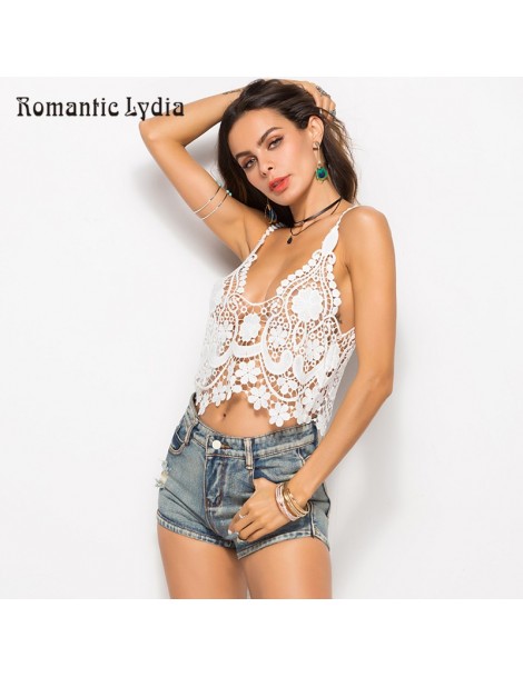 Camis Women Bohemian Lace Tank Top Floral Hollow Sexy Casual Crop Tops Camis Summer Boho Style Camisole Femme New Arrival 201...