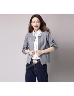 Cardigans Autumn Winter women Sweater Coat 2019 New Fashion Loose Thick Short Cardigan Slim Solid Knitting Jacket Lady Tops 6...