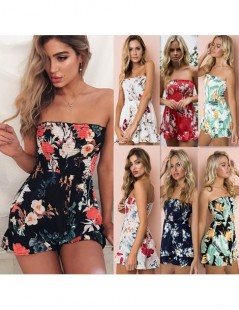 Rompers Women Clothes 2019 Beach Rompers Womens Jumpsuit Shorts Summer Fashion Sleeveless Slim Off Shoulder Sexy Bodysuit Bod...