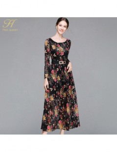 Dresses 2019 Spring Office Lady Lace Dress New Brand Fashion Floral Mesh Embroidery Elegant Slim Women Party Dresses - black ...