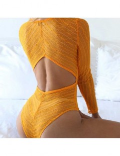 Bodysuits V neck Lace Mesh Crochet Bodysuit Ladies Slim Fit Romper Hollow Jumpsuit Sexy High Street Bodysuits Tops for Women ...