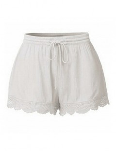 Shorts Women shorts summer Fashion Lace Plus Size Rope Tie Shorts Skinny Sport Trousers Casual short Pant denim color women s...