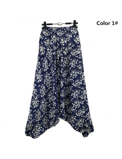Pants & Capris Plus size M-5XL Summer Women Wide Leg Loose cotton Linen Dress Pants Female Casual Skirt Trousers black green ...