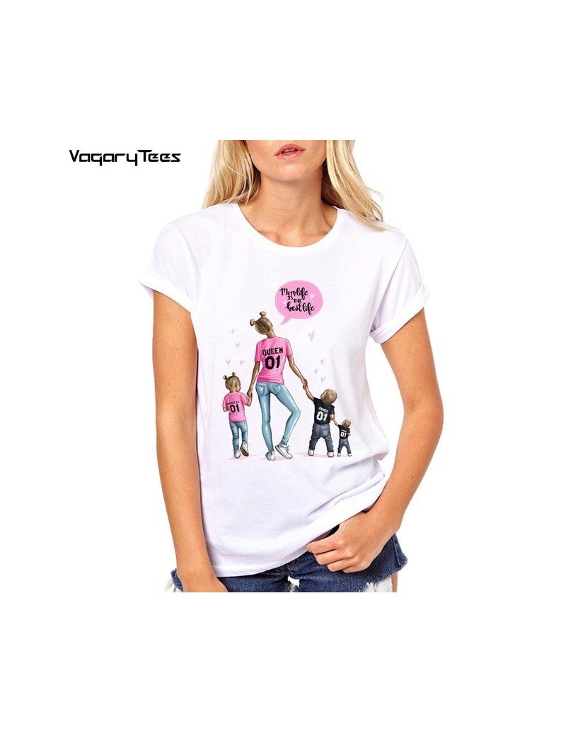 T-Shirts Family matching t shirt women mother son daughter outfits t shirt mom mum vogue boy girls tshirts tops gift for wome...