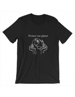 T-Shirts Protect Our Planet Graphic Tees Women Vintage Tshirt Aesthetic 90s Grunge Shirt Save The Earth Shirts Cottton Plus S...