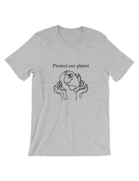 T-Shirts Protect Our Planet Graphic Tees Women Vintage Tshirt Aesthetic 90s Grunge Shirt Save The Earth Shirts Cottton Plus S...