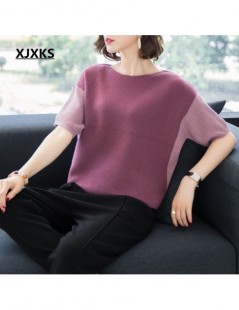 Pullovers Sweaters Fashion 2019 Women Cashmere Sweater Short Sleeve Plus Size Loose Sweater Women Autumn Pullover Sweater - P...
