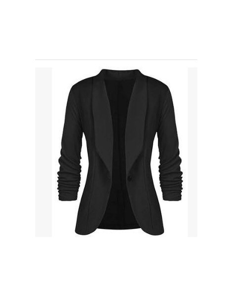 Blazers Spring and autumn 2018 European and American women's dress pleated sleeve work clothes office coat suit small suit - ...