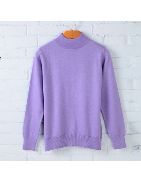 Pullovers Women Cashmere Sweater Womens Knitted Tops Female Long Sleeve Autumn Winter Turtleneck Pullovers Solid Color Sweate...