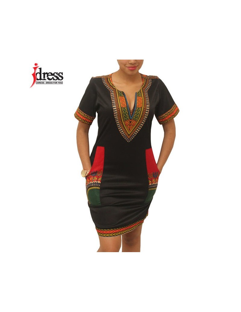 Dresses Summer Vintage Dress Women Tunic Casual Beach Dress 2017 African Print Shirt Dress Robe Femme Plus Size Dashiki Dress...