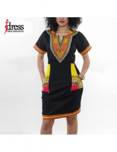 Dresses Summer Vintage Dress Women Tunic Casual Beach Dress 2017 African Print Shirt Dress Robe Femme Plus Size Dashiki Dress...