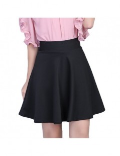 Skirts Womens Skirt 2019 Summer High Waist Pleated Short Skirt For Women Mini Sun School Tutu Skirt Female Black White Pink B...