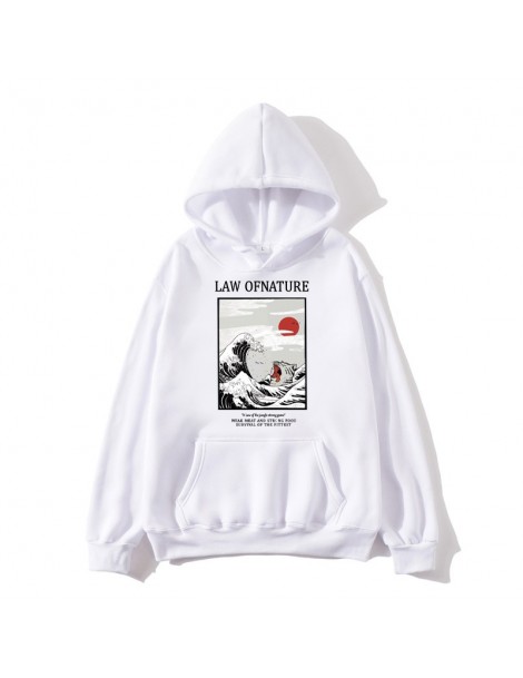Hoodies & Sweatshirts Japanese embroidery funny cat wave print fleece hoodie 2019 winter Japanese style hip hop casual sweats...