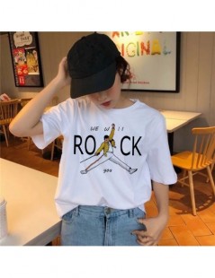 T-Shirts Freddie Mercury T Shirt The Queen Band Rock T-Shirt Women Hip Hop Casual Tshirts Harajuku Female Top Tee Shirts Stre...