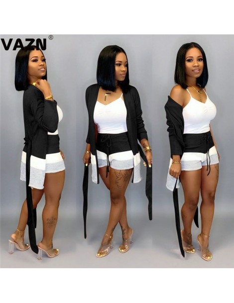 Women's Sets New product 2019 summer sexy lady 2-piece short set full sleeve coat and shorts set sexy lady daily new set - Or...