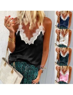 Camis New Women Summer Lace Vest Top Sleeveless Blouse Casual Tank Tops T-Shirt - White - 4Y4146811320-4 $18.30