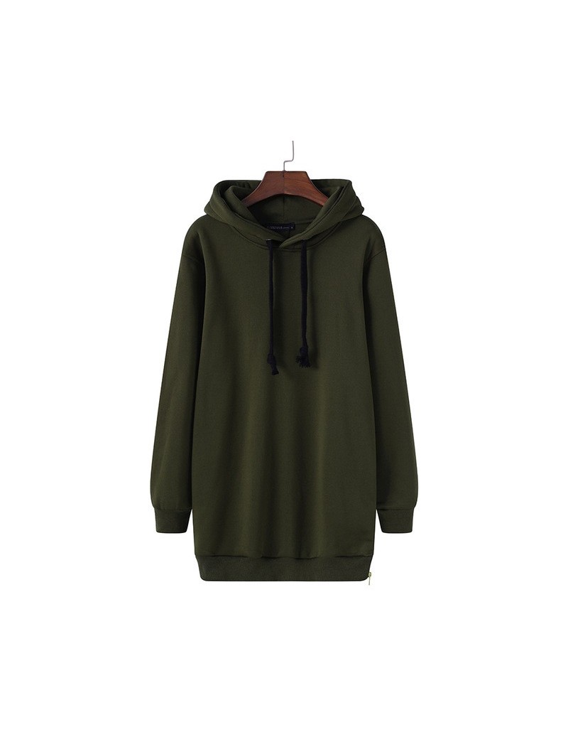 Women's Hoodies 2019 Hooded Pullovers Female Jackets Autumn Casual Fleece Side Zipper Jumpers Plus Size Sweatshirts S-5XL - ...