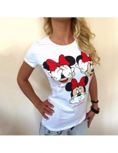 T-Shirts Womens Brand Clothing 2017 Summer T Shirt Women Casual Funny Mouse Tops Tees Short Sleeve O-neck Harajuku Female Lad...