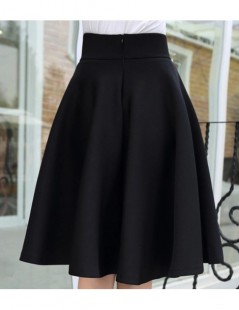 Skirts Femininas Fashion Elegant Solid Long Skirts 2018 Street Style Autumn Women's Solid Black Casual High Waist Vintage Mid...