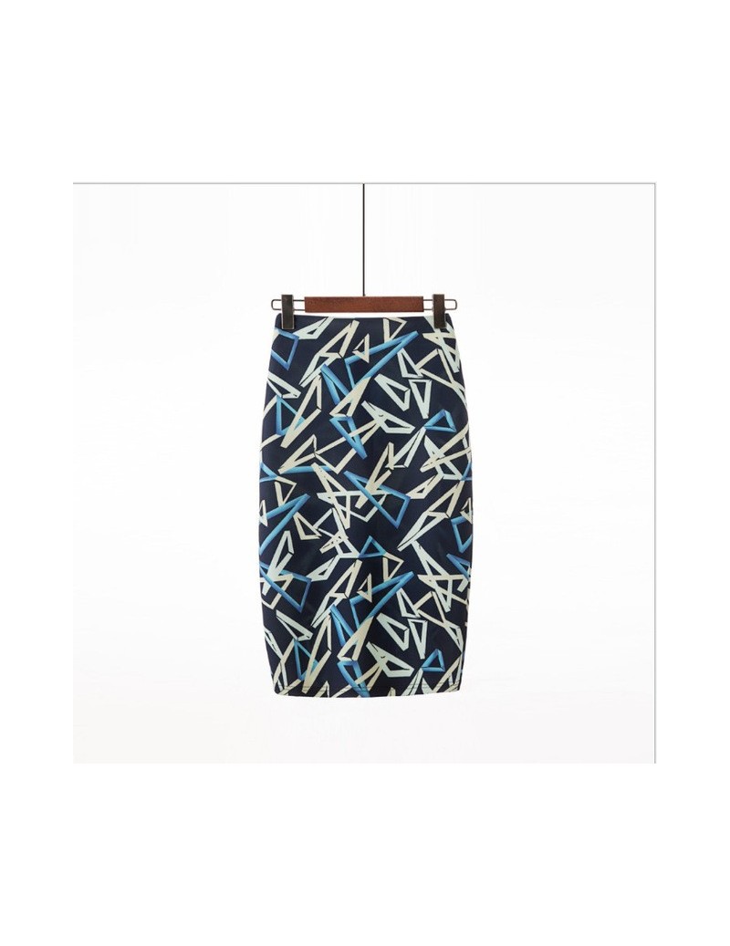 Skirts New Skirt Pencil High Waist Skirts Vintage Elegant Style Floral Print Flower Skirt For Women Summer Skirt - 10 - 48397...