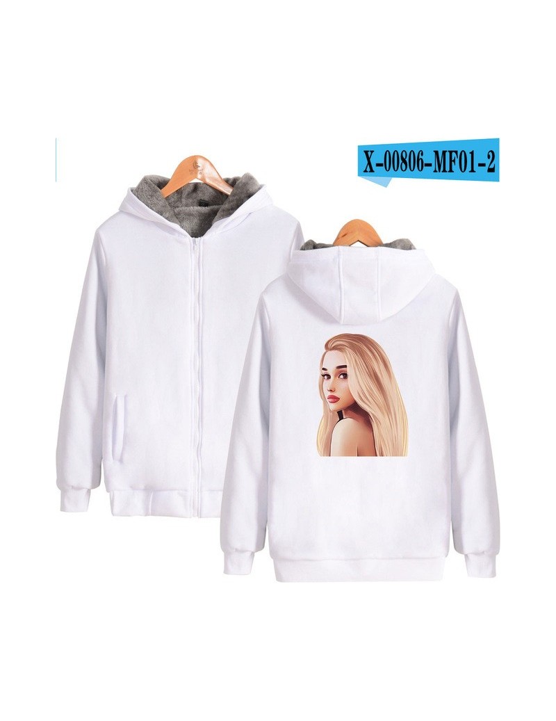 Hoodies & Sweatshirts Ariana Grande print Hip Hop Kpop Casual Street fashion Popular basic Parkas Zipper Streetwear Keep Warm...