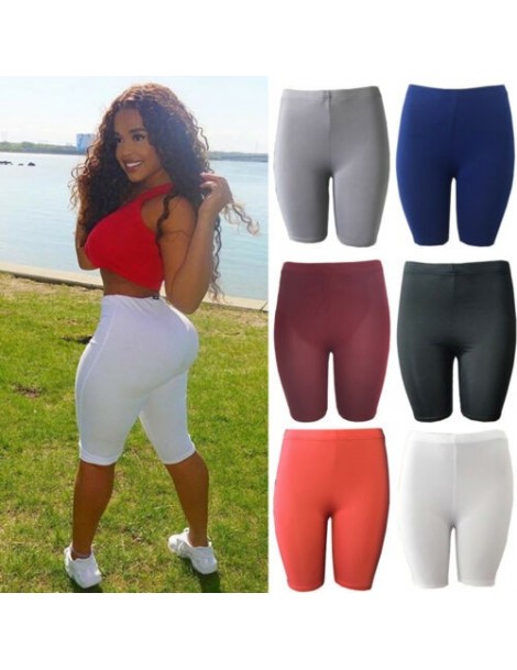 Shorts 2019 NEW Fashionable Women Girls Student High Waist Jogging Sporty Short Pants Pure Color Casual Pants - Blue - 4V3081...