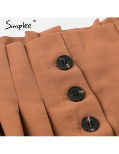 Pants & Capris Ruffled elastic high waist button women pants Casual solid streetwear female trousers Office ladies blazer bot...