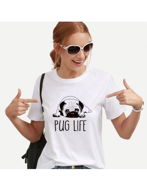 T-Shirts Top quality Cotton cut pug donne T camicia casual delle donne T-Shirt 2017 nuovo disegno donna tee camicie - 30 - 4B...