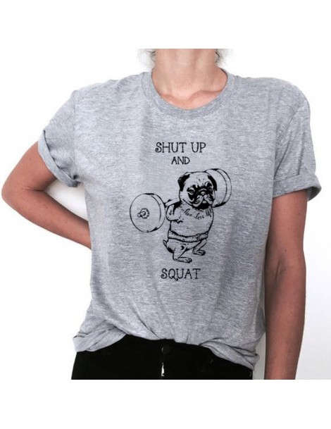 T-Shirts Top quality Cotton cut pug donne T camicia casual delle donne T-Shirt 2017 nuovo disegno donna tee camicie - 30 - 4B...