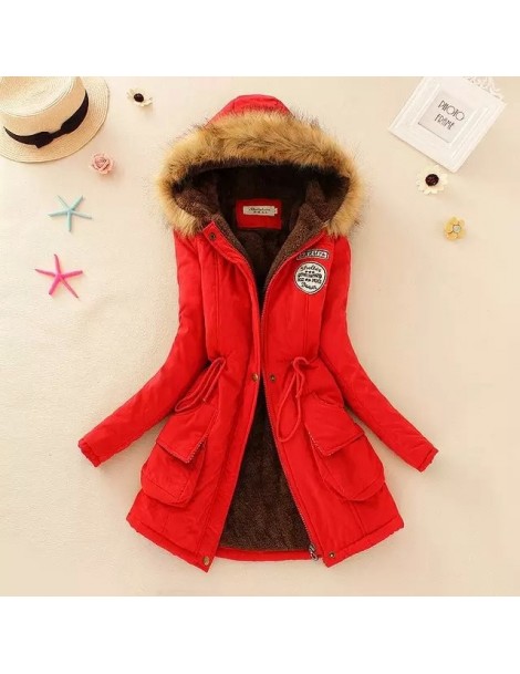 Parkas new winter women jacket medium-long thicken plus size 4XL outwear hooded wadded coat slim parka cotton-padded jacket o...