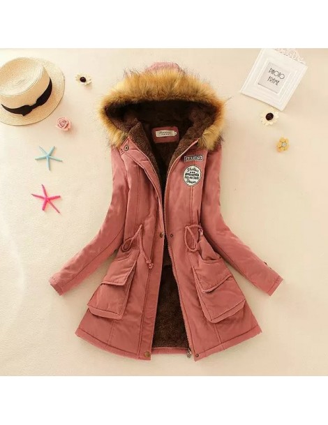 Parkas new winter women jacket medium-long thicken plus size 4XL outwear hooded wadded coat slim parka cotton-padded jacket o...