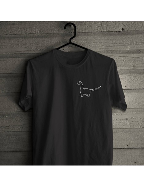 T-Shirts Women T Shirt Animal Lover Dinosaur Pocket Print Woman Tshirt Casual Fashion Tee Shirt Hipster Funny Top - HM618Whit...