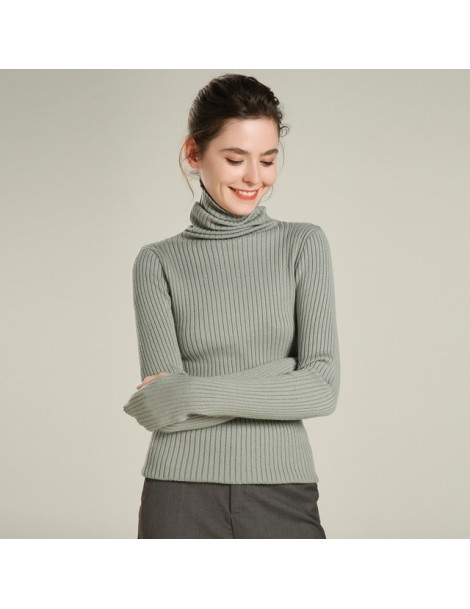 Pullovers Knitted turtleneck Finger sleeve Cashmere sweater Women casual pullover Autumn winter Slim women sweaters and pullo...