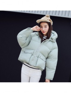 Parkas Winter Women Padded Coats Short Cute Cotton Down Parkas Camouflage Wadded Jacket Loose Casual Warm Overcoats - black -...