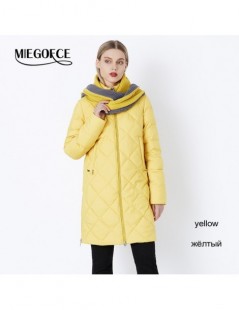 Parkas 2019 New Winter Women's Coat Bio Fluff Outerwear Parkas Fashion Style High Quality Jacket With Scarf Warm Women Coat -...