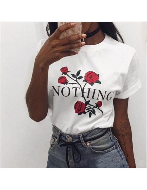 T-Shirts 2018 Suumer Women T Shirt VOGUE Letter Printing Brand Female T-shirt Casual Loose Short Sleeve O Neck Tops camisetas...