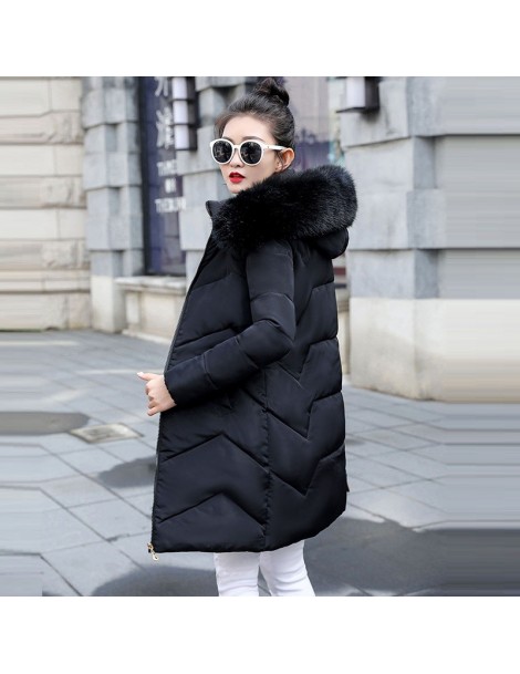 Parkas Female Warm Winter Jacket New 2019 Fashion Women Coat Winter Hooded Fake Fur Cotton Coat Large size 6XL Jacket Female ...