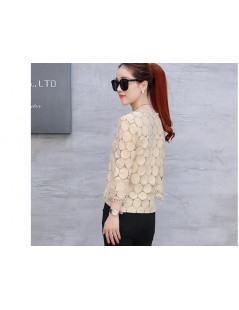 Blouses & Shirts 2018 New Autumn Women Casual Shirt Hollow Out Top Loose Lace White Women Blouse Tops Long Sleeves 225E 30 - ...