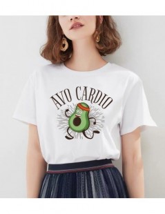 Avocado Vegan Cartoon Short Sleeve Cute Female T-shirt Womens clothes Casual T Shirt Harajuku Ullzang Tshirt Fashion Top Tee...