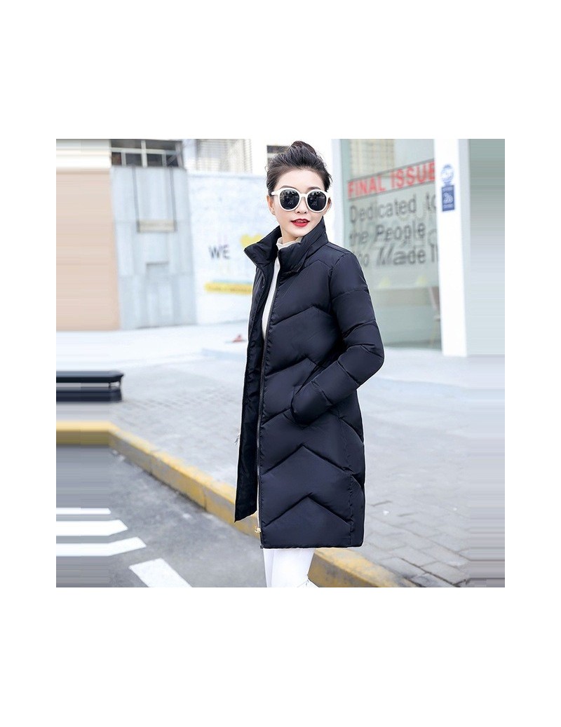 Fake Fur Collar Winter Female Jacket New 2019 Fashion Coat Women Winter Coat Slim Women Parka Warm Hooded Winter Jacket Wome...