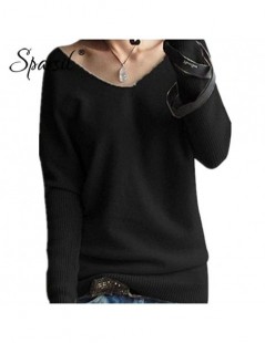 Pullovers Women Spring V Neck Cashmere Sweater Batwing Sleeve Solid Color Knitted Pulloves Fashion Soft Wool Knitwear Plus Si...