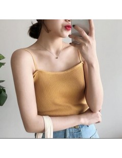 Tank Tops 2019 Autumn Winter Bottoming Tops cotton Solid Color Sexy Casual Camis Sling Tank Tops Knitting Elasticity Fashion ...