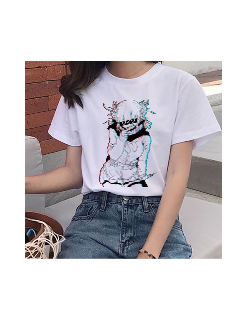 Ahegao Print T Shirt Women Himiko Toga Senpai Harajuku T-shirt Ullzang Funny Hentai Print Tshirt 90s Graphic Top Tees Female...
